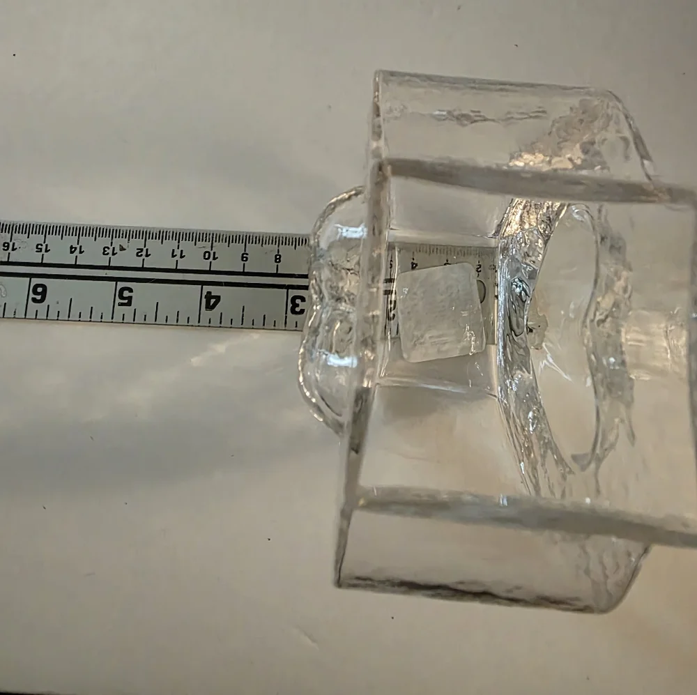Sea Of Glasbruk Sweden Art Glass Vase Heart 4